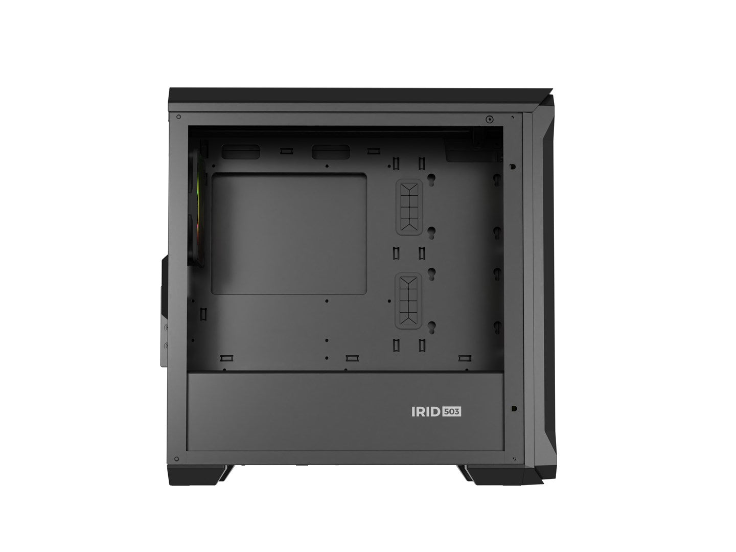 Obudowa NATEC Genesis Irid 503 ARGB NPC-1559 (Micro ATX. Mini ITX; kolor czarny)