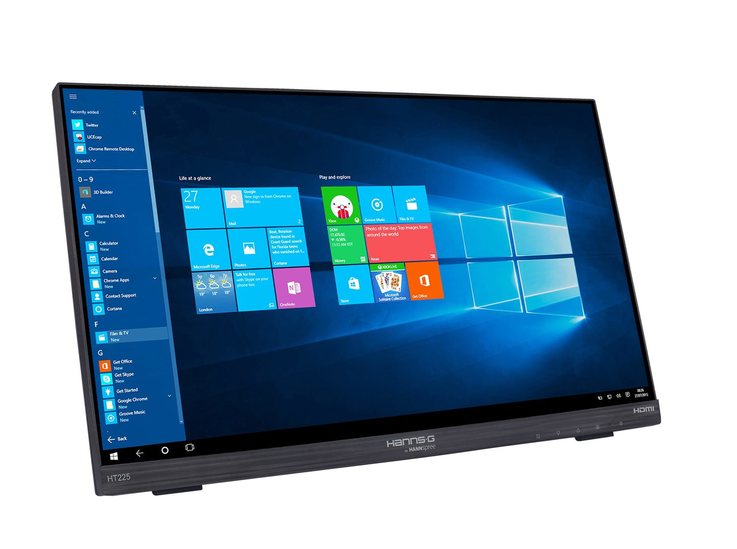 Monitor 55cm/21,5" Hannspree HT225HPB Touch HDMI VGA DP Speaker