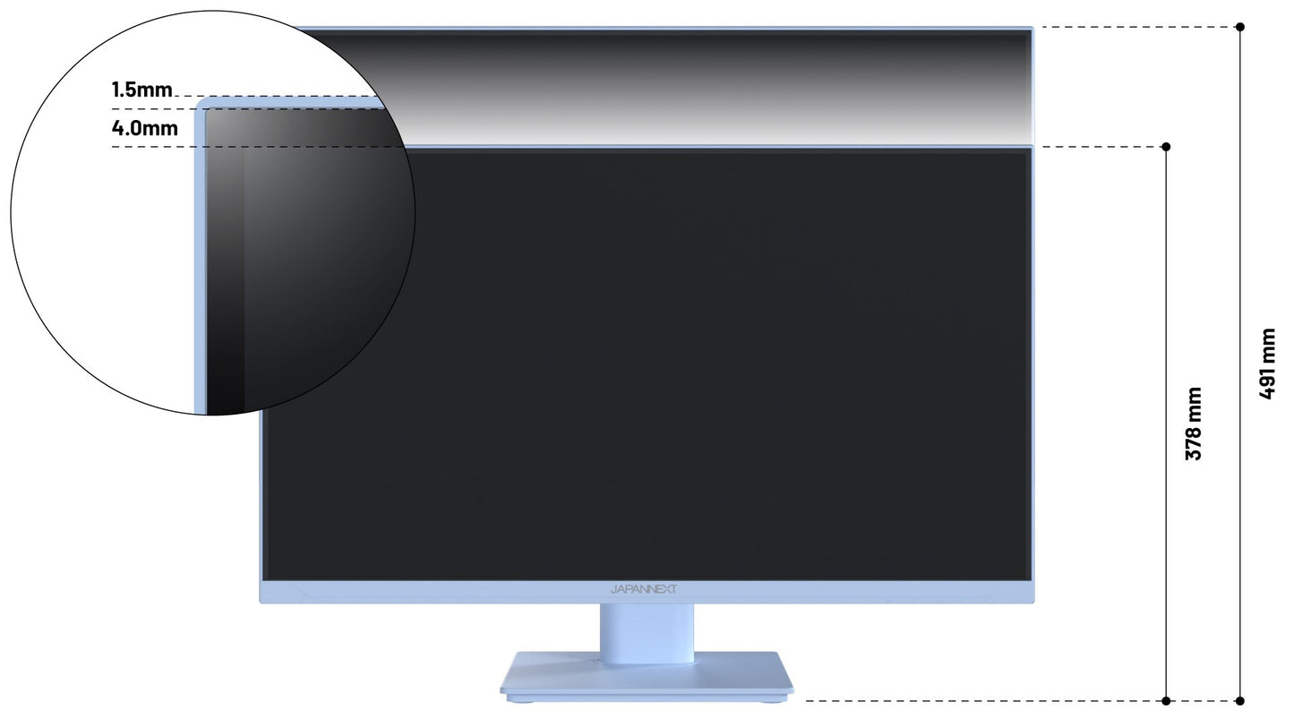 Monitor JAPANNEXT 60,5cm JN-I238FHD120F-HSP-BB 16:9 HDMI niebieski FHD