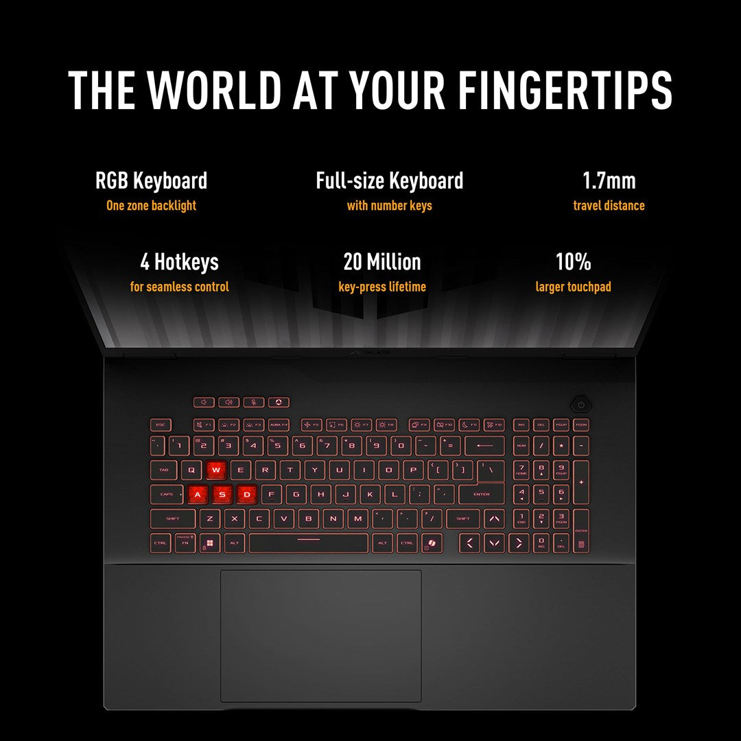 ASUS TUF Gaming A18 FA808UM-S9058 Ryzen 7 260 18.0" 2.5K 240Hz IPS-level 500nits AG 16GB DDR5 5600 SSD512 GeForce RTX 5060 8GB WLAN+BT LAN Cam1080p 90WHrs NoOS Jaeger Gray