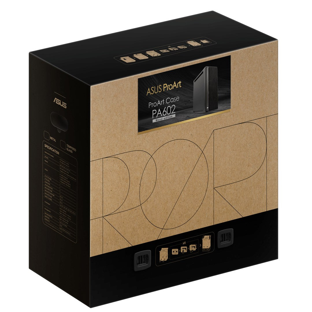 Obudowa Asus PROART PA602 WOOD METAL PWM BLACK