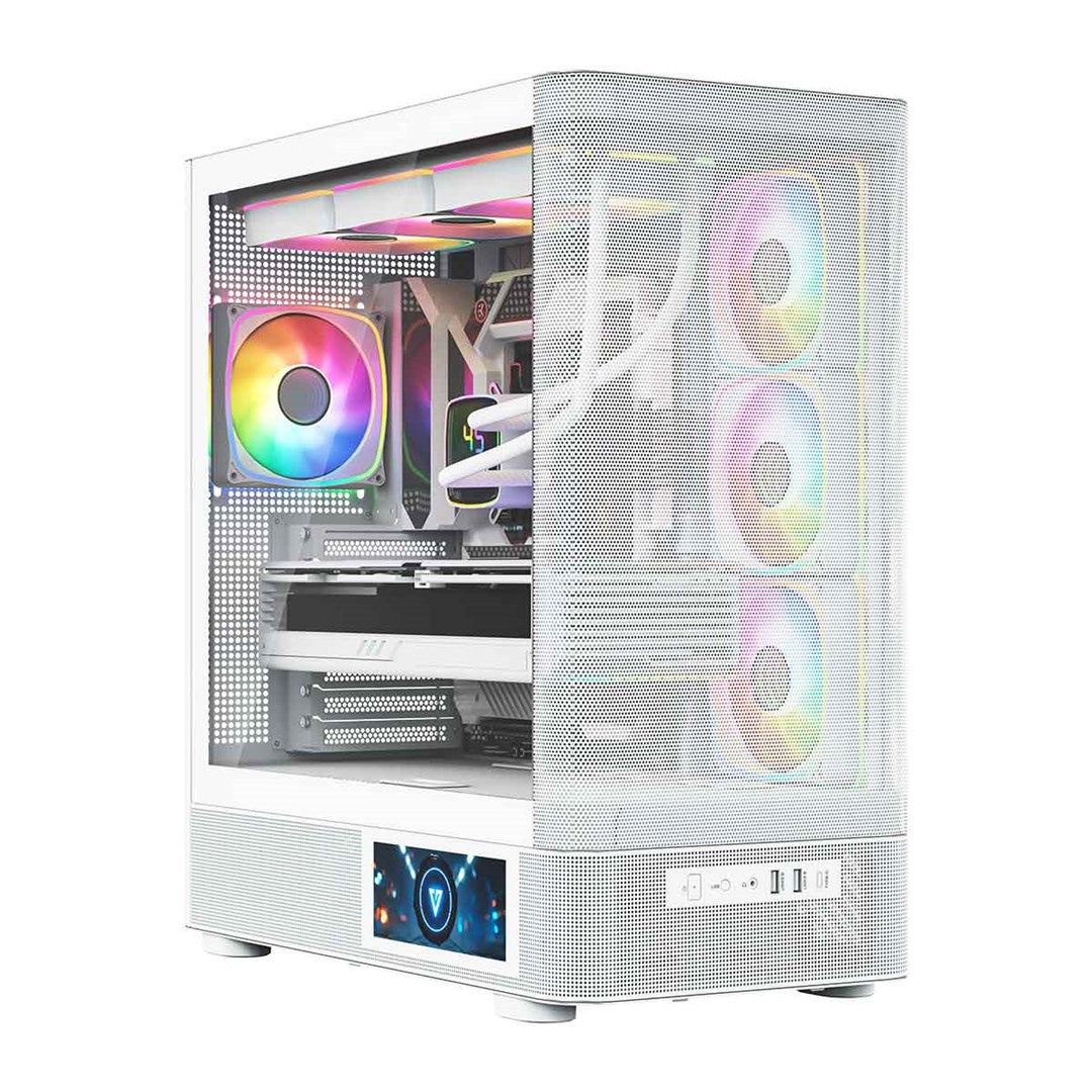 MODECOM OBUDOWA VOLCANO AQ 400 ARGB MIDI BIAŁA