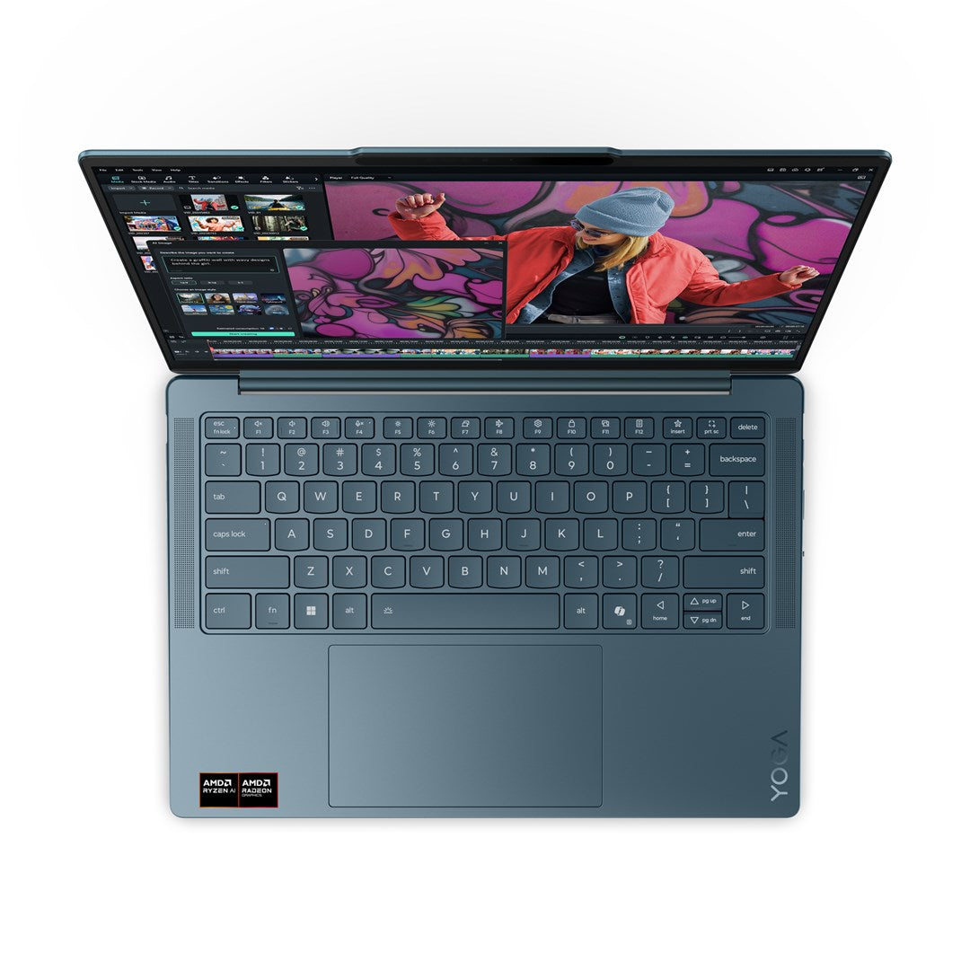 Lenovo Yoga Slim 7 14AKP10 Ryzen AI 5 340 14" WUXGA OLED 400nits Glossy 60Hz 16GB LPDDR5x SSD512 Radeon 840M Graphics 70Wh Win11 Tidal Teal