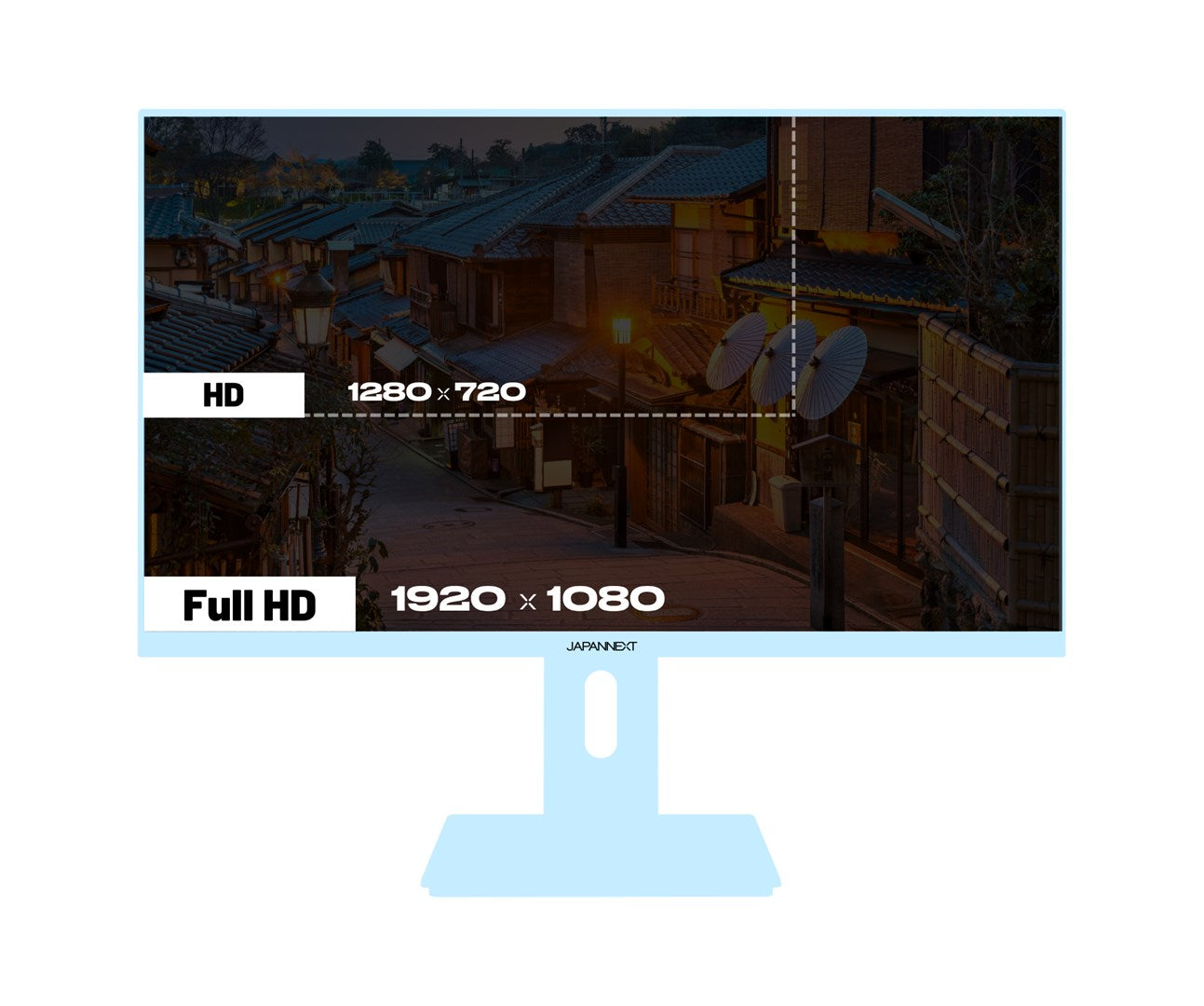 Monitor JAPANNEXT 60,5cm JN-I238FHD120F-HSP-BB 16:9 HDMI niebieski FHD