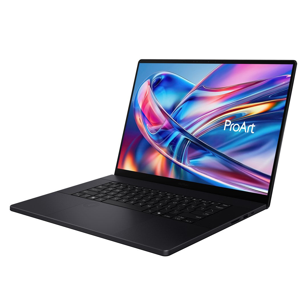 ASUS ProArt P16 H7606WR-SE058X Ryzen AI 9 HX 370 16.0"4K 120Hz 1600nits AR LBL 32GB LPDDR5X SSD1TB  GeForce RTX 5070 Ti 12GB CamFHD 90WHrs W11Pro Aluminum Nano Black