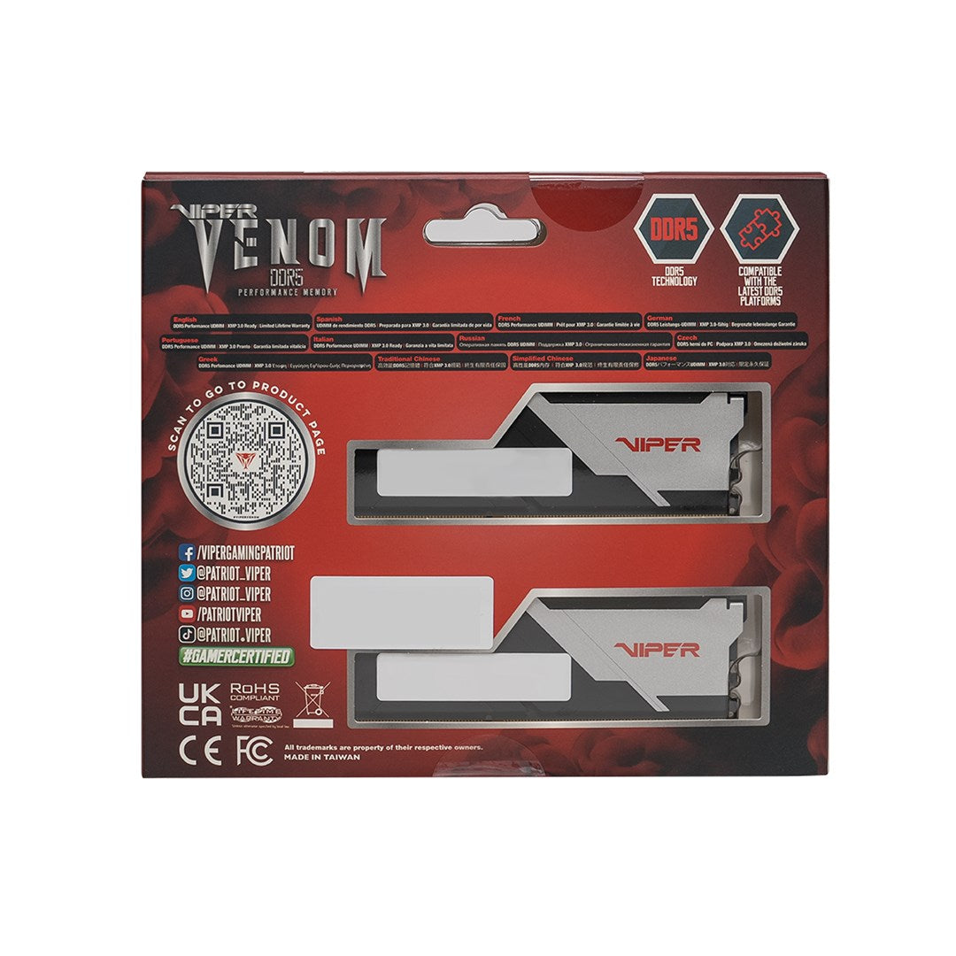 Patriot Viper Venom AMD DDR5 2x16GB 6000MHz CL28 EXPO