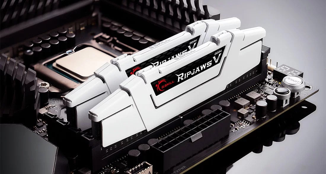 G.SKILL RIPJAWSV DDR4 2X8GB 3600MHZ CL16 XMP2 WHITE F4-3600C16D-16GVWC