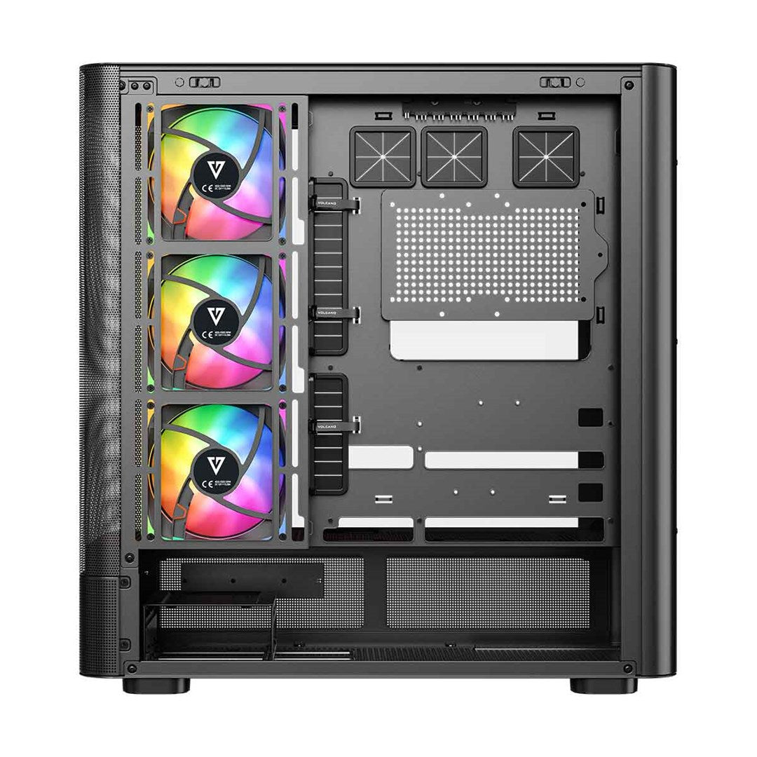 MODECOM OBUDOWA VOLCANO AQ 300 ARGB MIDI CZARNA