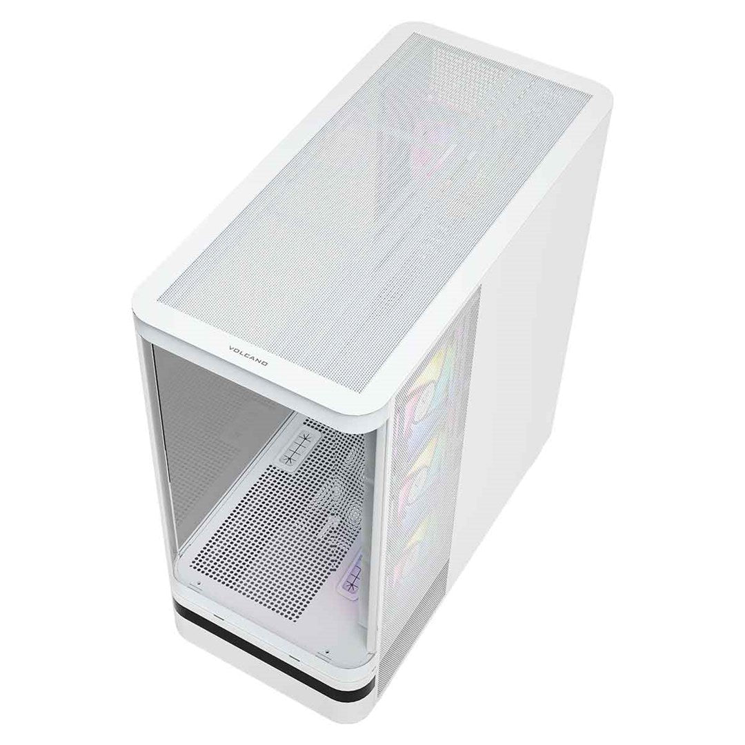 MODECOM OBUDOWA VOLCANO AQ 100 ARGB MIDI BIAŁA