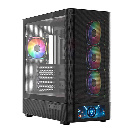 MODECOM OBUDOWA VOLCANO AQ 500 ARGB MIDI CZARNA