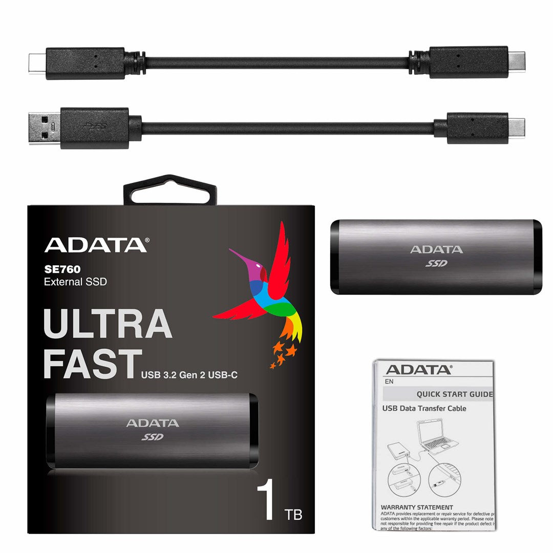 ADATA DYSK SSD External SE760 1TB USB-C 3.2